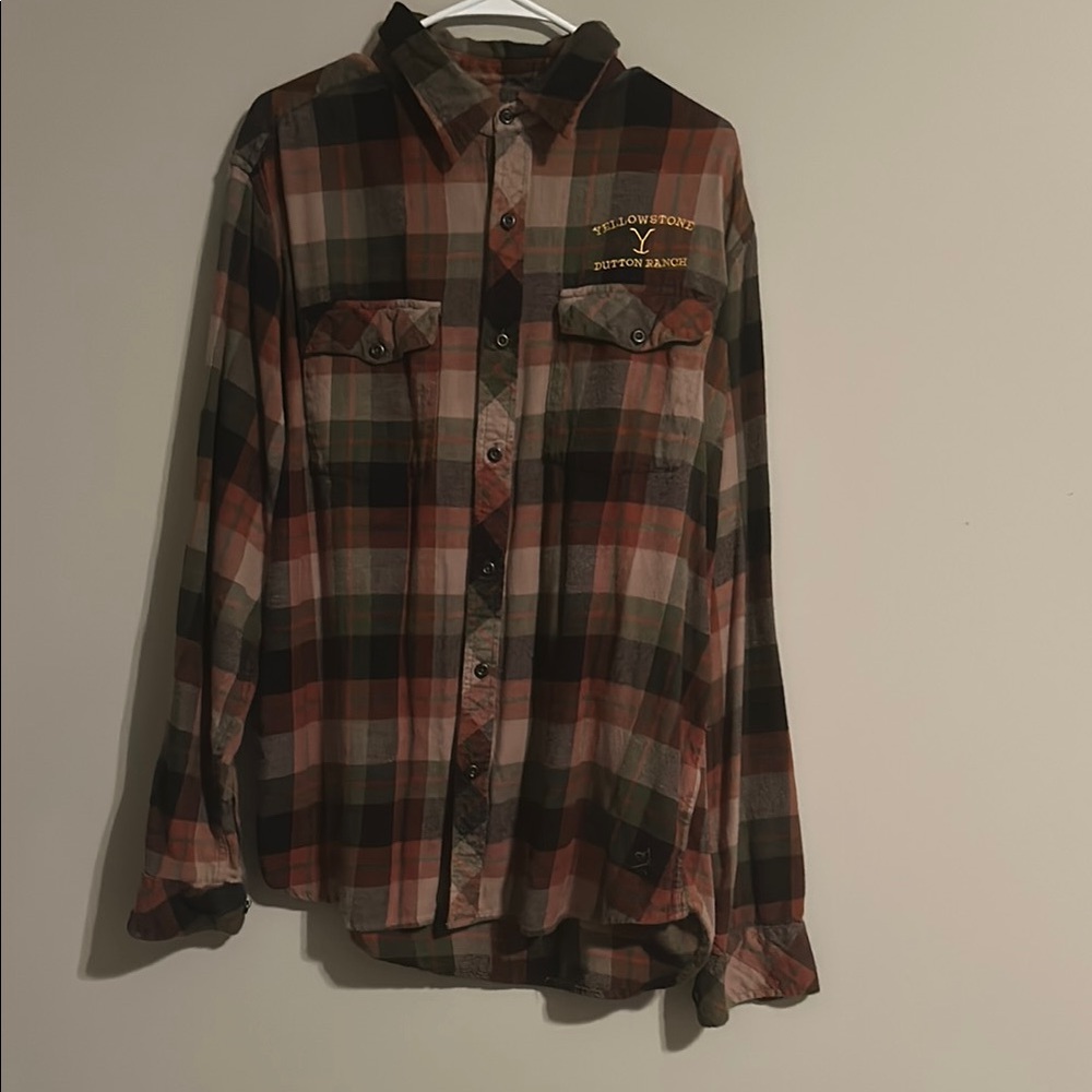 Men's Plaid Shirt - Yellowstone